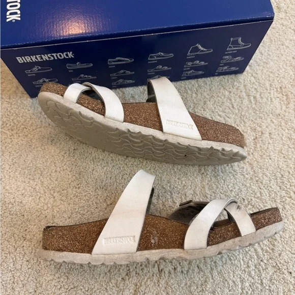 Birkenstock White Mayari Sandals - Picture 3 of 7